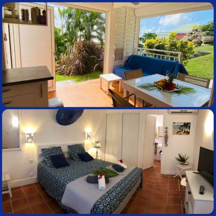 Appartement rez-de-chaussée de villa à 1 minute de la plage Saint-Francois  Exterior foto