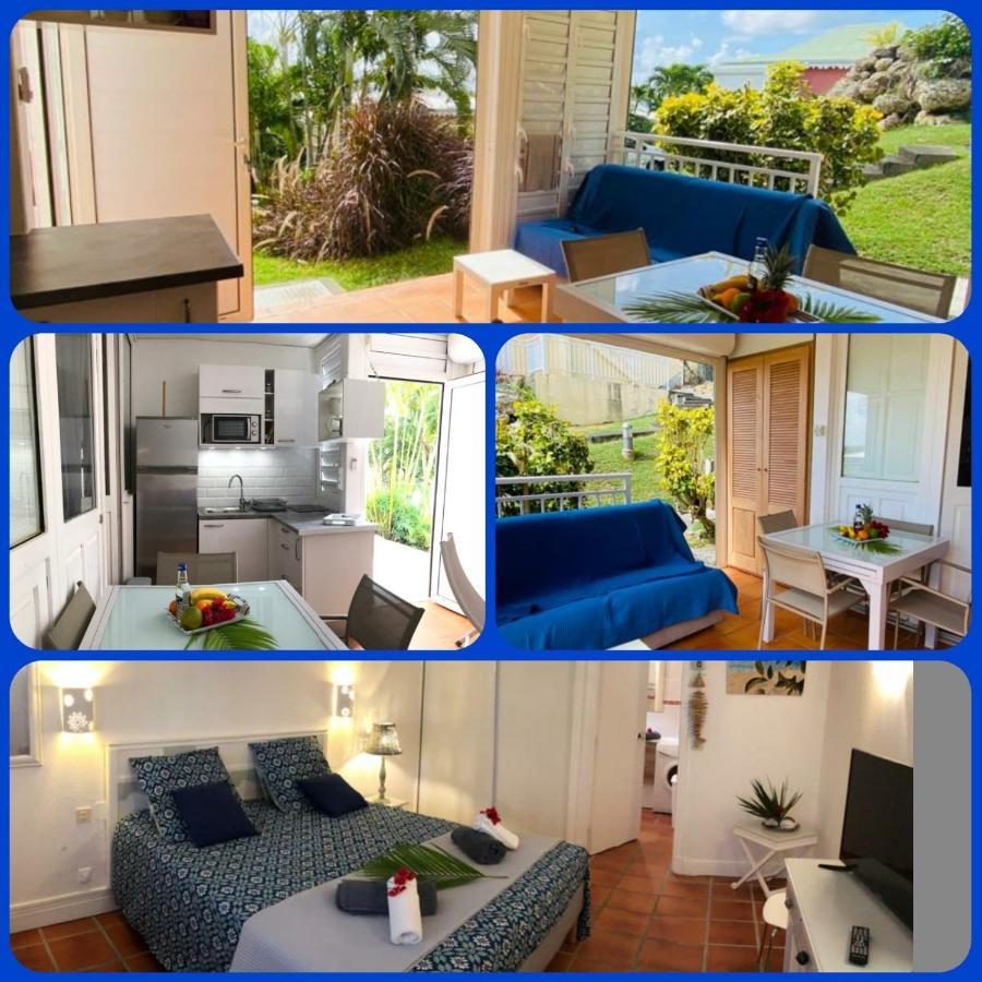 Appartement rez-de-chaussée de villa à 1 minute de la plage Saint-Francois  Exterior foto